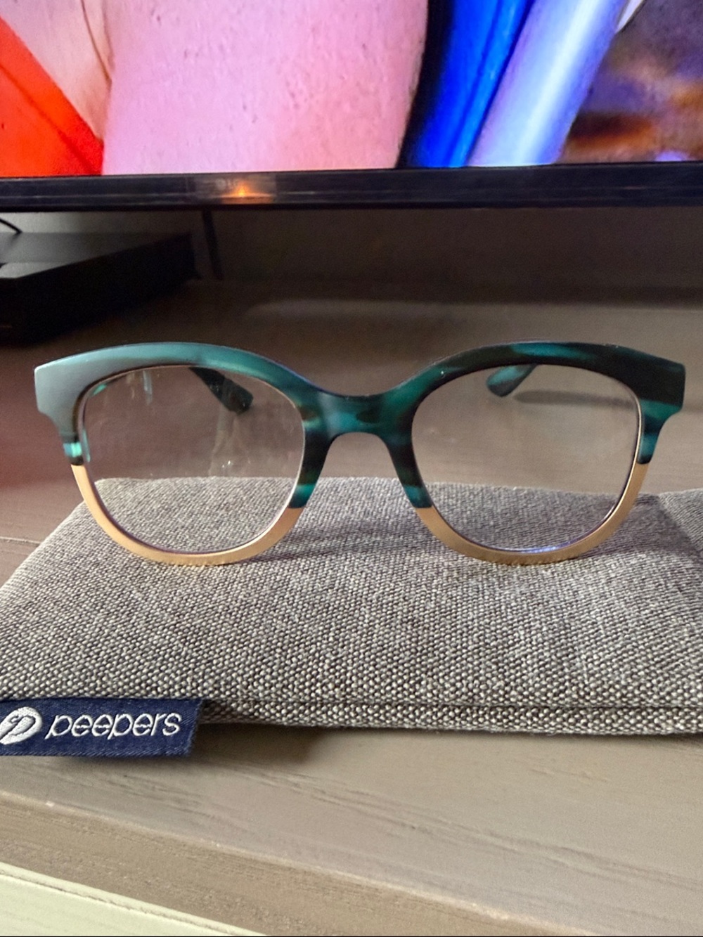 Peepers Green and Gold 1.50 reading glasses